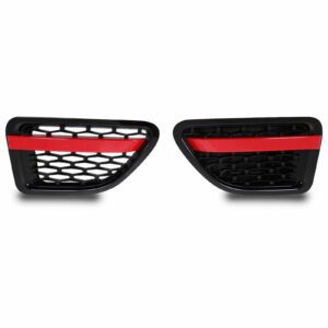 Hawk Black & Red Side Air Vents To Fit Range Rover Sport L320 05-09