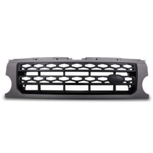 Hawk Grey & Black Disco 4 Look Front Grille To Fit Land Rover Discovery 3 04-09