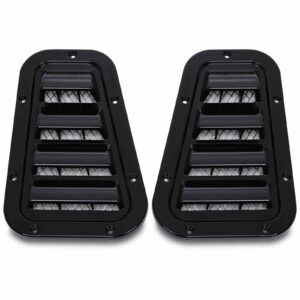 Hawk Black Bonnet Vent Kit To Fit Land Rover Defender L316 LD