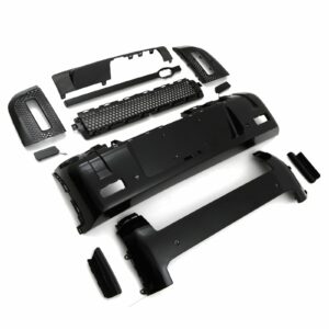 Hawk Black Pack Bumper Trim Kit with Tow Cut Out To Fit Land Rover Defender L663 2020+