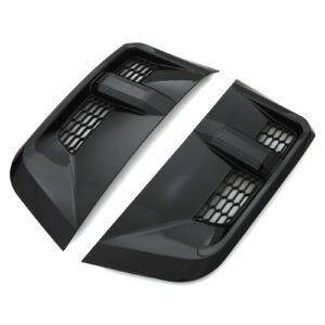 Hawk Gloss Black Side Vent Trims To Fit Land Rover Defender L663 2020+