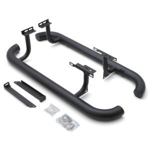 Land Rover Defender 90 Classic L316 83-16 Matte Black 3 Inch Side Bar Steps