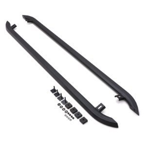 VW Caddy MK3 / MK4 SWB 04-20 Matte Black 2 Inch Trapezoid Side Bars Pair