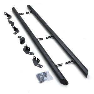Isuzu D-Max RG Double Cab 2021+ Matte Black 3 Inch Side Bars