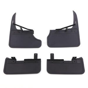 VW Transporter T6 T6.1 Barn Door 16-24 Black Rear Mud Flaps