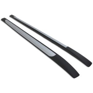 Toyota Hilux Revo MK8 15-21 Black & Silver Roof Rails