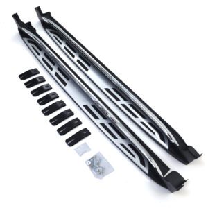 Black Silver Aluminium Side Step Running Boards - Kia Sportage NQ5 2021+